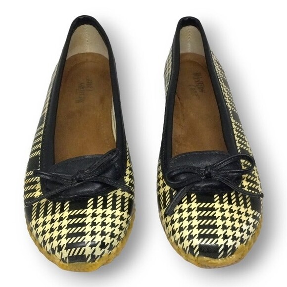 Western Chief Houndstooth Check Skimmer Flats- Size 10-Rain Shoes-Ballet-Outdoor - Picture 2 of 6